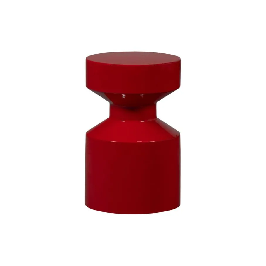 Bijzettafels<WOOOD Bijzettafel Ferry Rood - Ø 30 cm