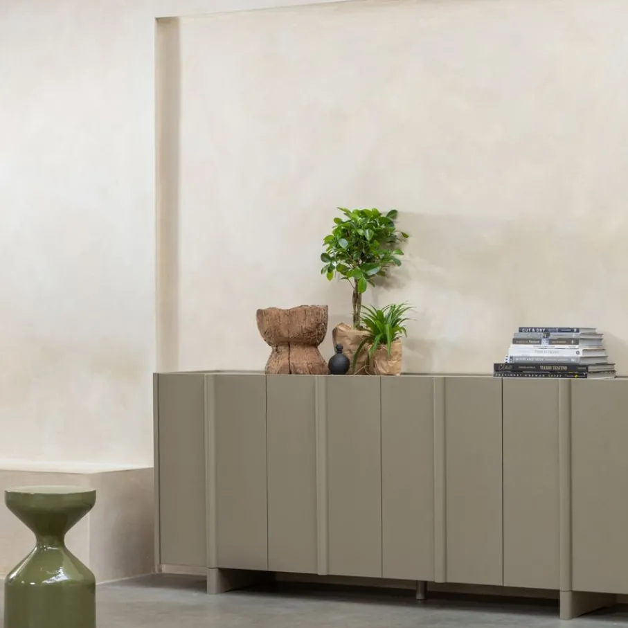 Bijzettafels<WOOOD Bijzettafel Floyd Groen - Ø 30 cm