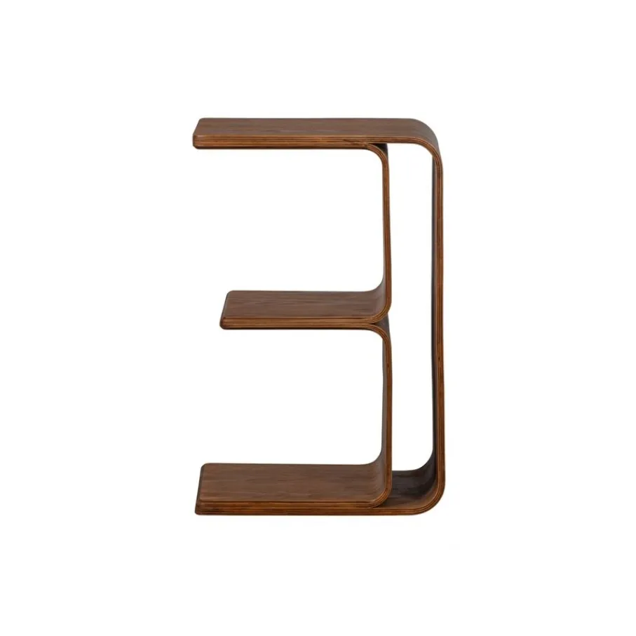 Bijzettafels<WOOOD Bijzettafel Frey Bruin - 60x32 cm