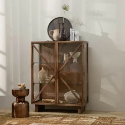 Bijzettafels<WOOOD Bijzettafel Frits Brons - Ø 30 cm