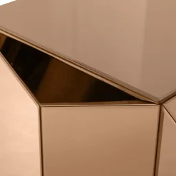 Bijzettafels<WOOOD Bijzettafel Glintz Bruin - 40x40 cm