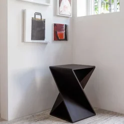 Bijzettafels<WOOOD Bijzettafel Ikem Donkerbruin - 41x41 cm