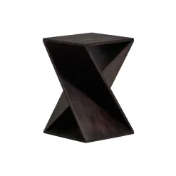 Bijzettafels<WOOOD Bijzettafel Ikem Donkerbruin - 41x41 cm
