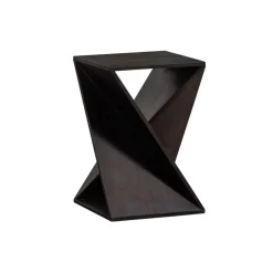 Bijzettafels<WOOOD Bijzettafel Ikem Donkerbruin - 41x41 cm