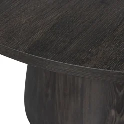 Bijzettafels<WOOOD Bijzettafel Maan Donkerbruin - Ø 60 cm