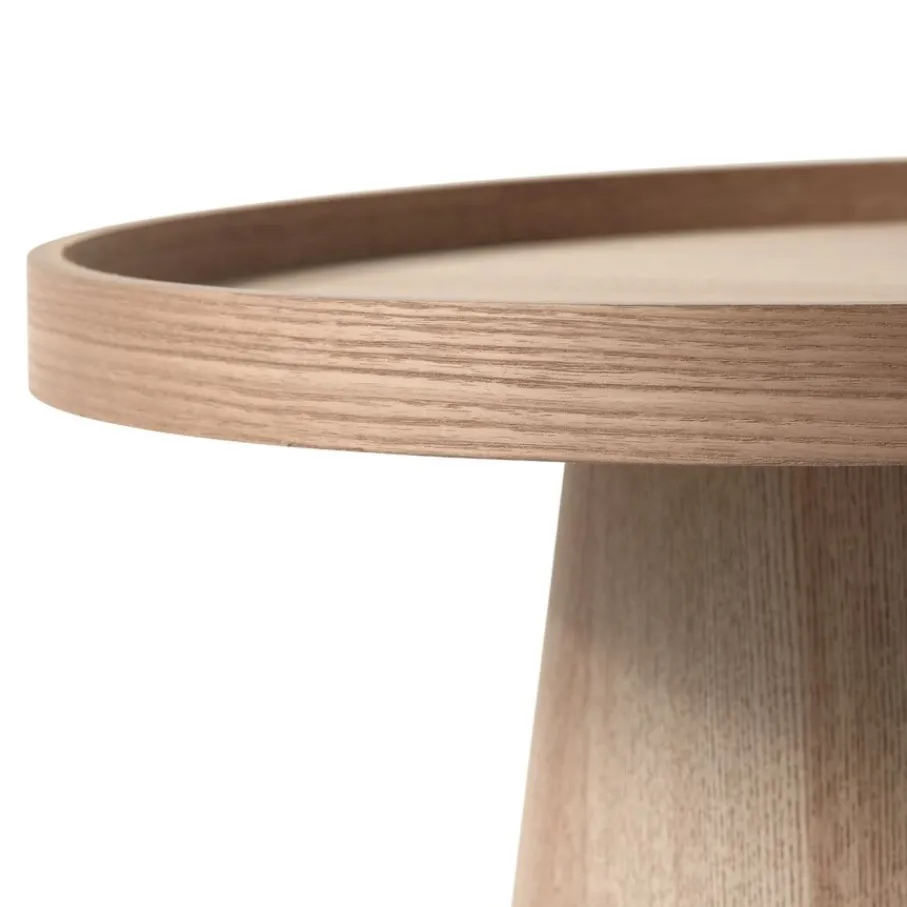 Bijzettafels<WOOOD Bijzettafel Maud Naturel - Ø 45 cm