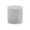 Bijzettafels<WOOOD Bijzettafel Neva Zwart/Wit - Ø 37 cm