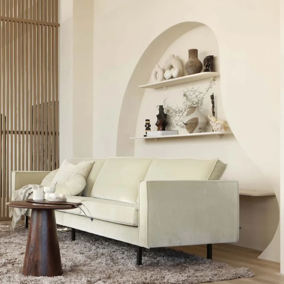 Bijzettafels<WOOOD Bijzettafel Posture Bruin - 60x53 cm