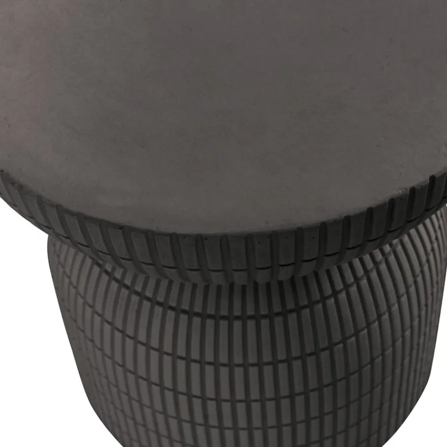Bijzettafels<WOOOD Bijzettafel Samson Donkerbruin - Ø 37 cm