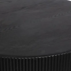 Bijzettafels<WOOOD Bijzettafel Sanne Zwart - Ø 60 cm