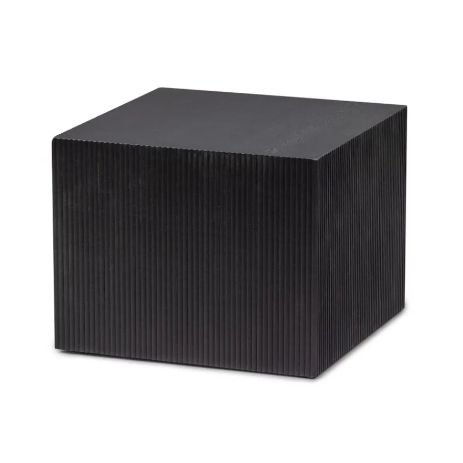 Bijzettafels<WOOOD Bijzettafel Sanne Zwart - set 2 stuks