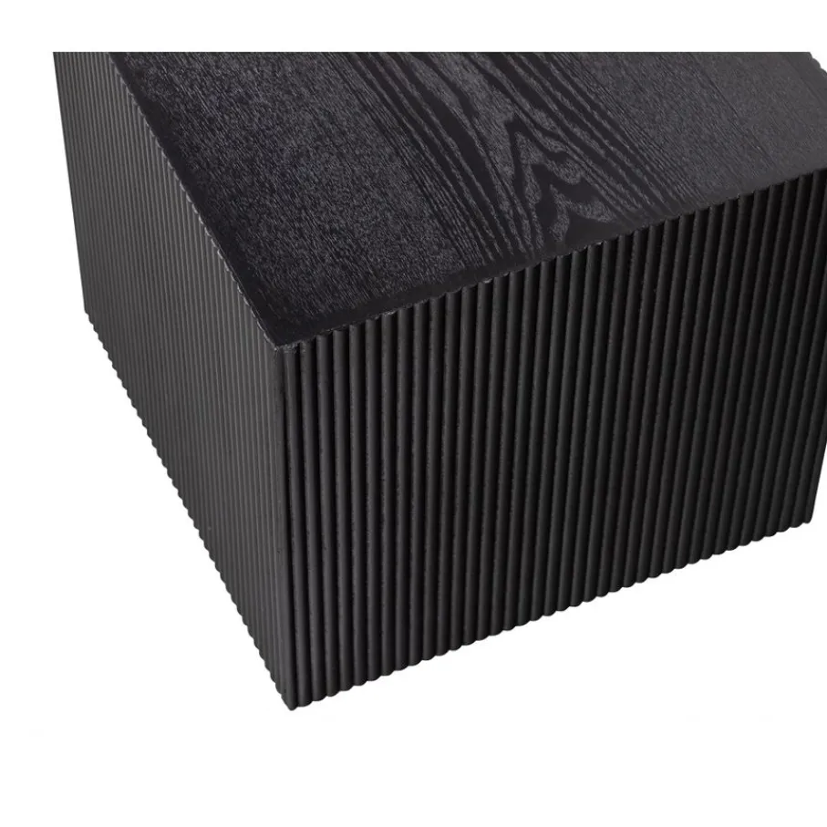 Bijzettafels<WOOOD Bijzettafel Sanne Zwart - set 2 stuks