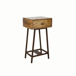 Bijzettafels|Nachtkastjes<WOOOD Bijzettafel Skybox Bruin - 40x30 cm
