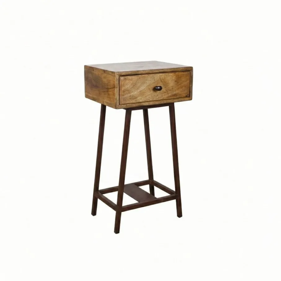 Bijzettafels|Nachtkastjes<WOOOD Bijzettafel Skybox Bruin - 40x30 cm