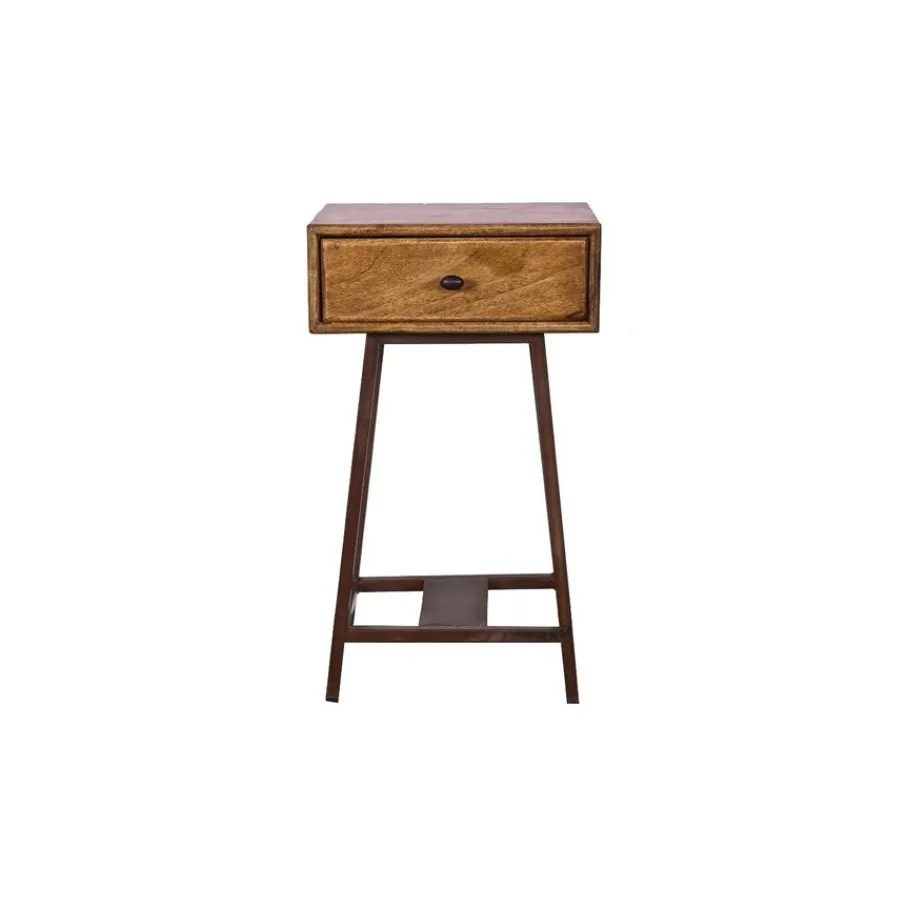 Bijzettafels|Nachtkastjes<WOOOD Bijzettafel Skybox Bruin - 40x30 cm