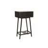 Bijzettafels<WOOOD Bijzettafel Skybox Zwart - 40x30 cm