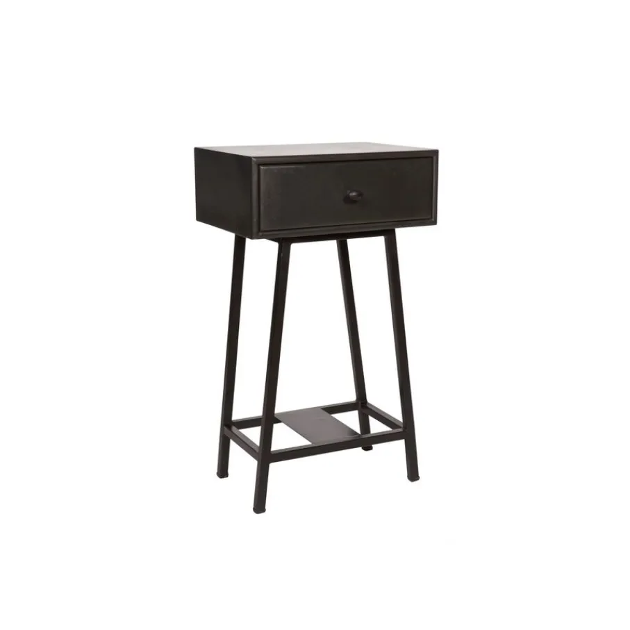 Bijzettafels<WOOOD Bijzettafel Skybox Zwart - 40x30 cm