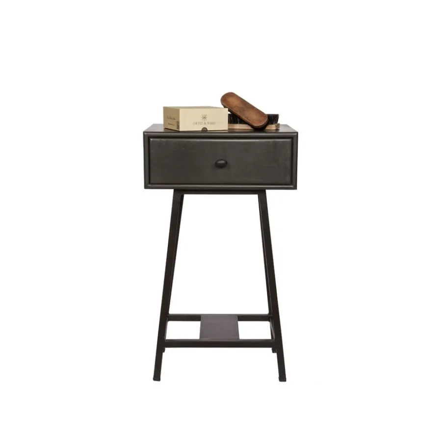 Bijzettafels<WOOOD Bijzettafel Skybox Zwart - 40x30 cm