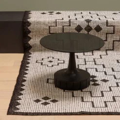Bijzettafels<WOOOD Bijzettafel Soya Zwart - Ø 60 cm