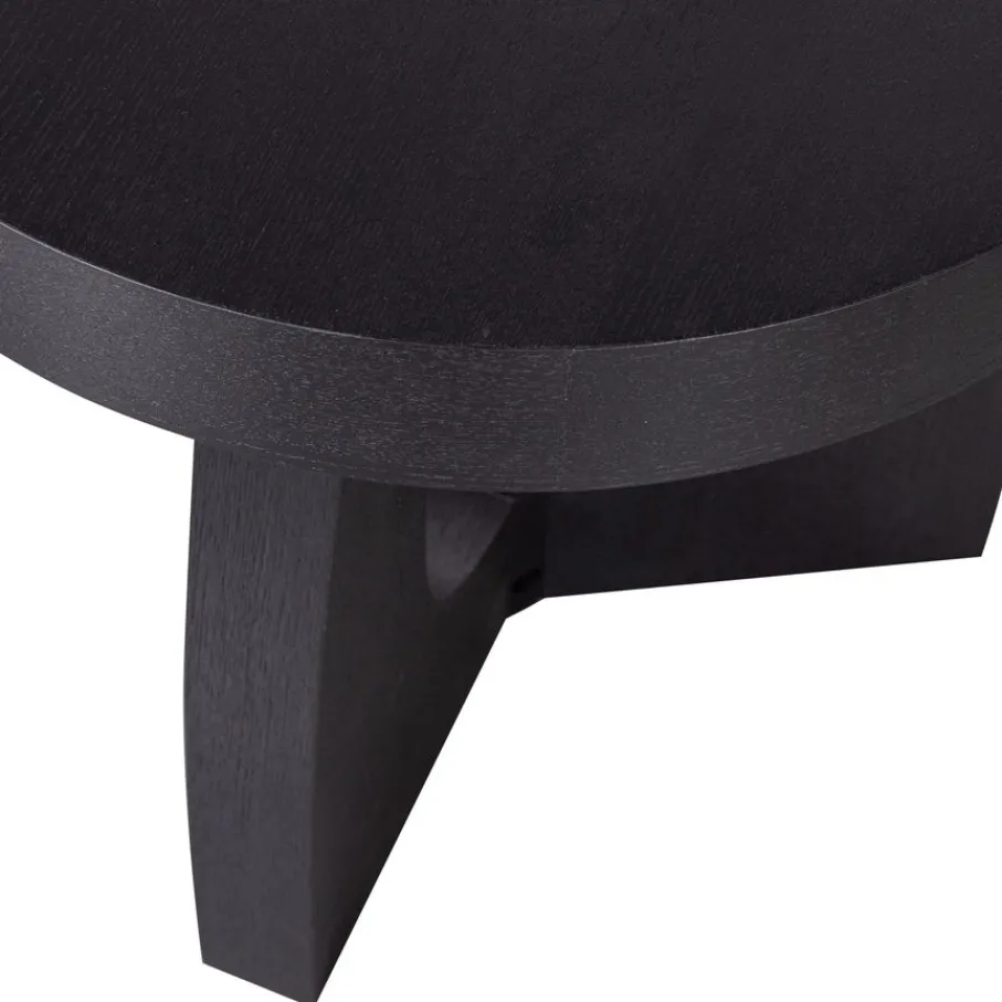 Bijzettafels<WOOOD Bijzettafel Tala Zwart - Ø 45 cm