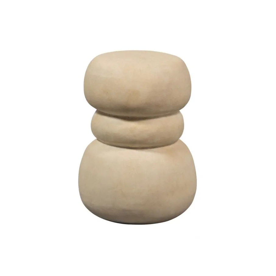 Bijzettafels<WOOOD Bijzettafel Yvo Naturel - 37x35 cm