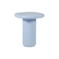 Bijzettafels<WOOOD Bijzettafel Zava Lichtblauw - Ø 50 cm