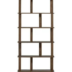 Wandkasten<WOOOD Boekenkast Riss Bruin - 90x186x30 cm