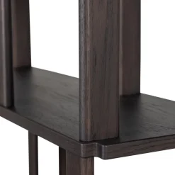 Boekenkasten<WOOOD Boekenkast Riss Donkerbruin - 90x186x30 cm