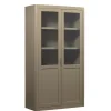 Buffetkasten|Vitrinekasten<WOOOD Buffetkast Gunnar Mud - 120x217x48 cm