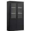 Buffetkasten|Vitrinekasten<WOOOD Buffetkast Gunnar Zwart - 120x217x48 cm