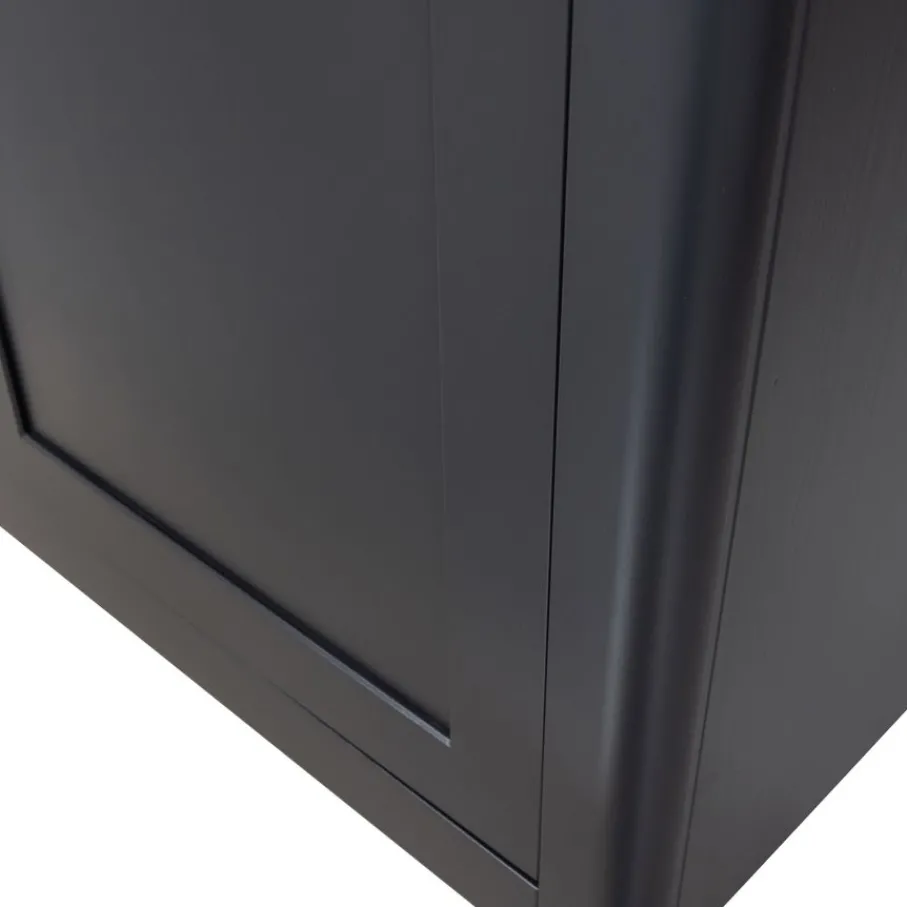 Buffetkasten|Vitrinekasten<WOOOD Buffetkast Gunnar Zwart - 120x217x48 cm