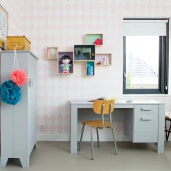 Bureaus<WOOOD Bureau Dennis Grijs - 141x74x59 cm