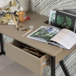 Bureaus<WOOOD Bureau New Julius Mud - 126x75x53 cm