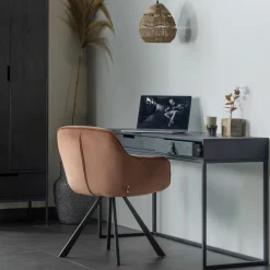 Bureaus|Sidetables<WOOOD Bureau Silas Zwart - 140x75x44 cm