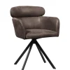 Eetkamerstoelen<WOOOD Draaibare Eetkamerstoel Fenne Grafiet