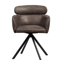 Eetkamerstoelen<WOOOD Draaibare Eetkamerstoel Fenne Grafiet