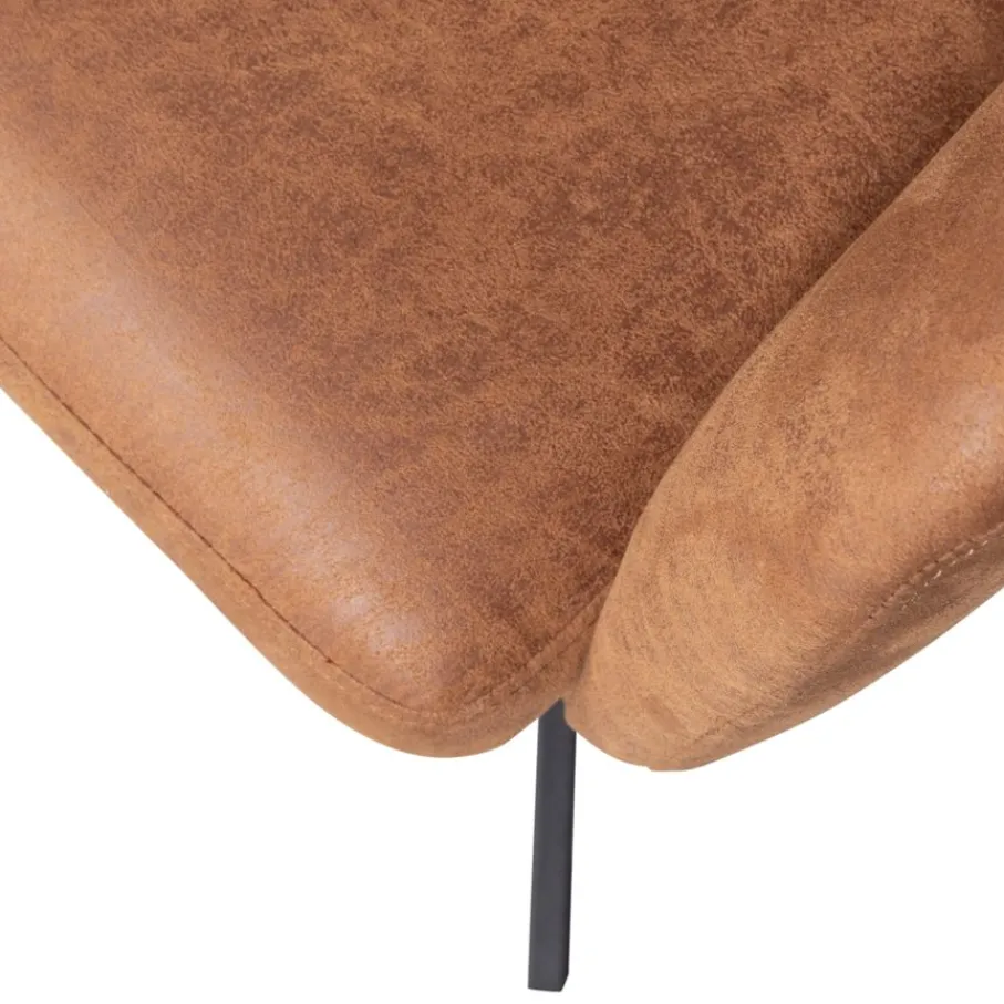 Eetkamerstoelen<WOOOD Draaibare Eetkamerstoel Fenne Cognac