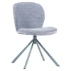 Eetkamerstoelen<WOOOD Draaibare Eetkamerstoel Femke Blauw