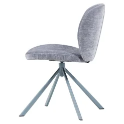 Eetkamerstoelen<WOOOD Draaibare Eetkamerstoel Femke Blauw