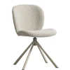 Eetkamerstoelen<WOOOD Draaibare Eetkamerstoel Femke Beige
