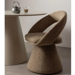 Eetkamerstoelen<WOOOD Draaibare Eetkamerstoel Winter Zand