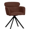 Eetkamerstoelen<WOOOD Draaibare Eetkamerstoel Fenne Bruin