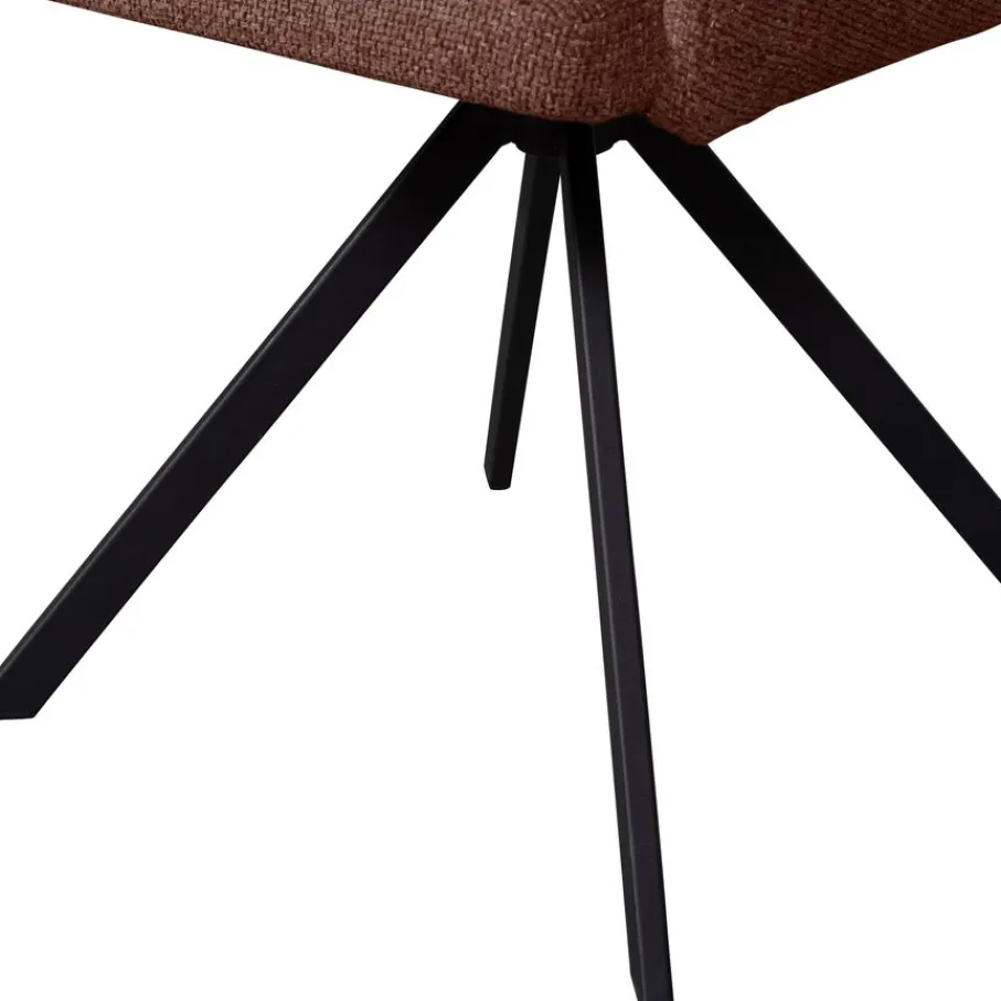 Eetkamerstoelen<WOOOD Draaibare Eetkamerstoel Fenne Bruin