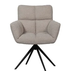 Eetkamerstoelen<WOOOD Draaibare Eetkamerstoel Vinny Beige