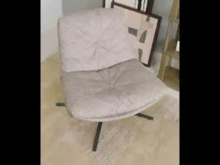 Fauteuils<WOOOD Draaifauteuil Arve Beige