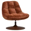 Fauteuils<WOOOD Draaifauteuil Elvi Roestbruin
