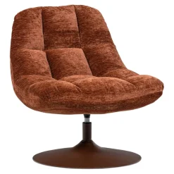 Fauteuils<WOOOD Draaifauteuil Elvi Roestbruin