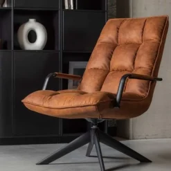 Fauteuils<WOOOD Draaifauteuil Jouke Bruin