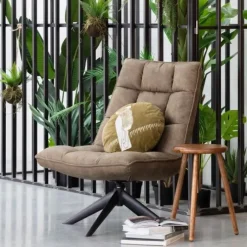 Fauteuils<WOOOD Draaifauteuil Jouke Groen