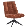 Fauteuils<WOOOD Draaifauteuil Jouke Roestbruin